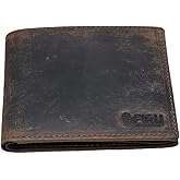 Firu-Handmade Handmade Leather Wallets for Men | RFID Blocking Bifold Wallet with 8 Card Slots 2 slip in pockets and 2 ID Windows