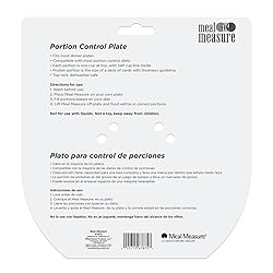 Meal Measure Portion Control Plates, Container for