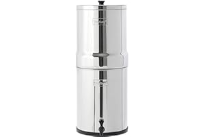 Royal Berkey Gravity-Fed Stainless Steel Countertop Water Filter System 3.25 Gallon with 2 Authentic Black Berkey Elements BB9-2 Filters