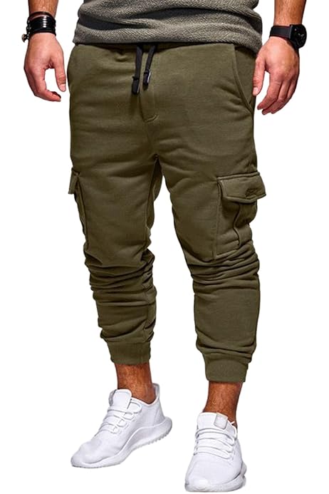 Hombres Pantalones Cargo Con Bolsillo Con Solapa De Cintura Con Cordón | Moda De Mujer | SHEIN