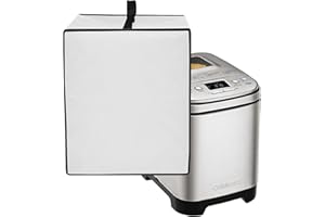 COULDYCASI Bread Maker Machine Cover for Cuisinart Bread Maker Machine, Heavy Duty Waterproof Protective BreadMachine Cover Compatible for Cuisinart Compact and Automatic Bread MakerMachine CBK-110P1 (Grey)