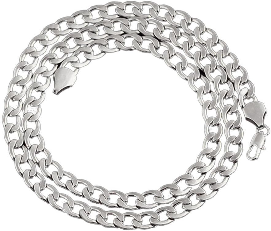 Cebbay Necklace for Men Women Fashion Luxury Filled Curb Cuban Link Gold Necklace Jewelry Chain