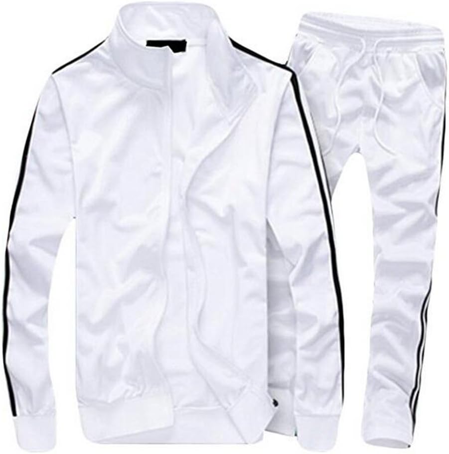 goldenharvest GH Men's Fashion Casual Jogging Track Suit Jacket Pants Set
