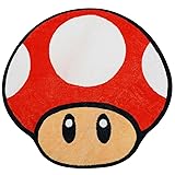 Faptoena Cute Mushroom Bath Mat Red Irregular