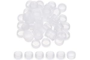 PATIKIL Suit for 18mm Plastic Stopper Replacement Plug Cap, 100 Pcs Press-in Bottle Adapter Salt Stoppers Plugs Plastic Bottl