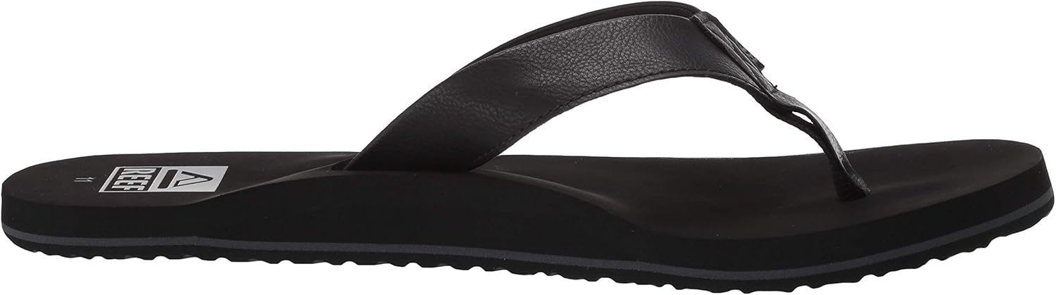 Reef Men's Sandal Twinpin | Comfortable Men's Flip Flop With Vegan Leather Upper: Shoes