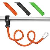 MOPHOEXII Kayak Paddle Leash Kayak Rod Leash Kayak Paddle Lanyard Stretchable Coiled Lanyard Leash Kayak Fishing Accessories for Kayak and Paddles