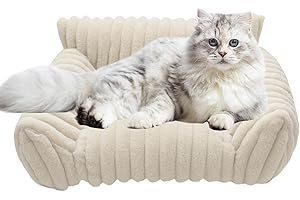 Cat Couch Bed - Cozy Pet Couch | Elevated Cozy Cat and Dog Sofa Bed for Car Bedroom Apartment Travel Patio Indoors and Outdoo