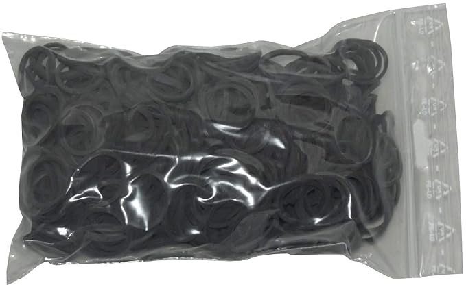 100 g Gummiringe schwarz 15 mm Ø 1,5 x 1,5 mm breit Haushaltsgummis Gummibänder Fa.ars