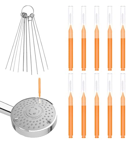 Gosknor 40pcs Kit Nettoyage Tête Douche, 2 Designs Brossettes