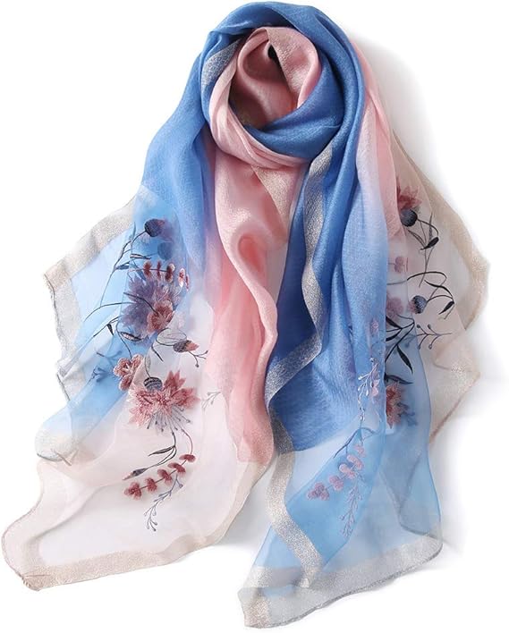 Amazon アンミダ Anmida 超薄手 ストール 刺繍 Uvカット 紫外線対策 ファッション小物 レディース ストール 春夏秋冬 Uv対策 大判ストール ストール 通販