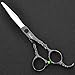 Chiulan 6inch Hair Shears Set Professional Barber Scissors Hair Cutting Stylish Thinning Shear Haircut for Salon Hairdressing Razor Edge Scissors Kit (blue screw)