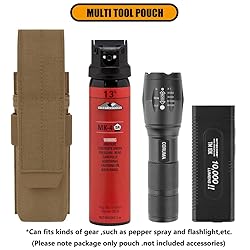 KRYDEX Flashlight Holster, Molle OC/Mace Spray