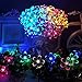 FULLBELL Fairy Lights Christmas Flower String Lights 100LED 8 Flash Modes Cherry Blossom Light Waterproof Outdoor Decoration for Camping, Garden Fence, Tree, Birthday, Wedding Party