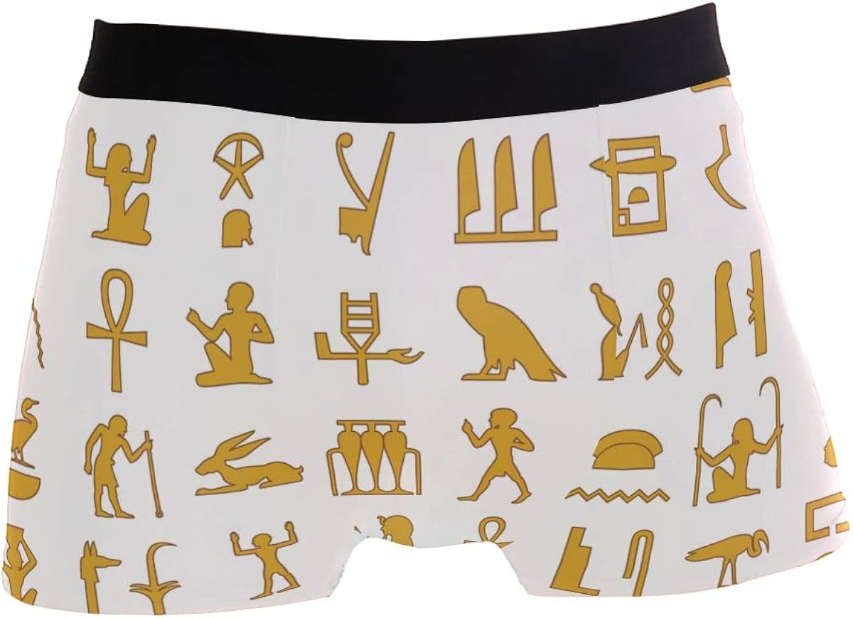 WIHVE Men's Boxer Briefs Ancient Egypt Egyptian Character Underwear Comfortable