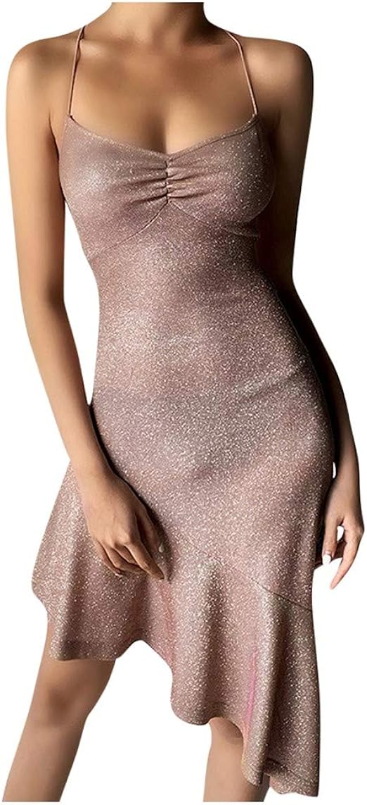 strappy backless dress