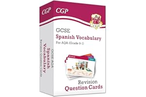 New Grade 9-1 GCSE AQA Spanish: Vocabulary Revision Question Cards: perfect for catch-up and the 2022 and 2023 exams (CGP GCSE Spanish 9-1 Revision)