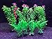 CousDUoBe 8 Pack Artificial Aquarium Plants, Used for Household and Office Aquarium Simulation Plastic Hydroponic Plants（Maximum 8 inches, Green）thumb 1