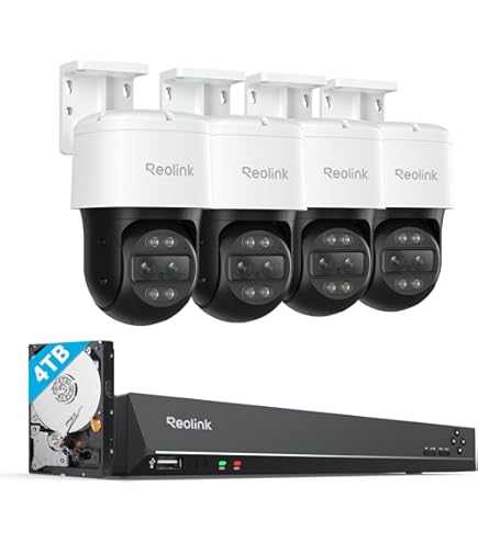 Amazon.com: REOLINK 4X Trackmix PoE Bundle 1x RLN8-410 NVR with