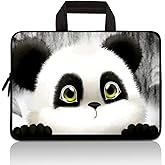 Universal 7-9 inch Kids Tablet Sleeve Case Bag, Shock-Proof Neoprene Zipper Handle Pouch Portable Case Bag Compatible with 7" 8" 8.5" 8.9" 9" Apple iPad mini, Samsung, HP (Cute Panda)