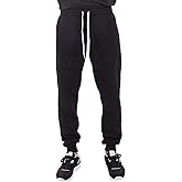 Shaka Wear Men’s Joggers Sweatpants - Medium Heavy Cotton Fleece Slim Fit Full Length Casual Pants Sports Workout S~5XL