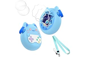 GENERIC Silicone Cover for Tamagotchi Paradise,Silicone Cover Case for Tamagotchi Paradise Interactive Virtual Pet with Lanyard Screen Protector Button Film for Girl boy