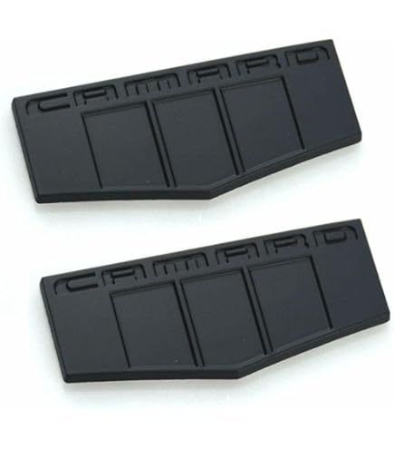 U*A様 Chevrolet Camaro スタジャン 刺繍Mサイズ レーシング Amazon.com: 2X OEM Camaro M Emblems Badge Front Right Left