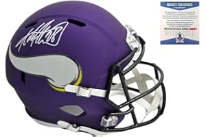Adrian Peterson Autographed Signed Minnesota Vikings Speed Helmet - Beckett - Autographed NFL Helmets