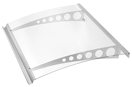 Schulte Vordach Haustür Überdachung Pultvordach 160 x 90 cm Edelstahl V2a, 1 Stück, 4056397004325