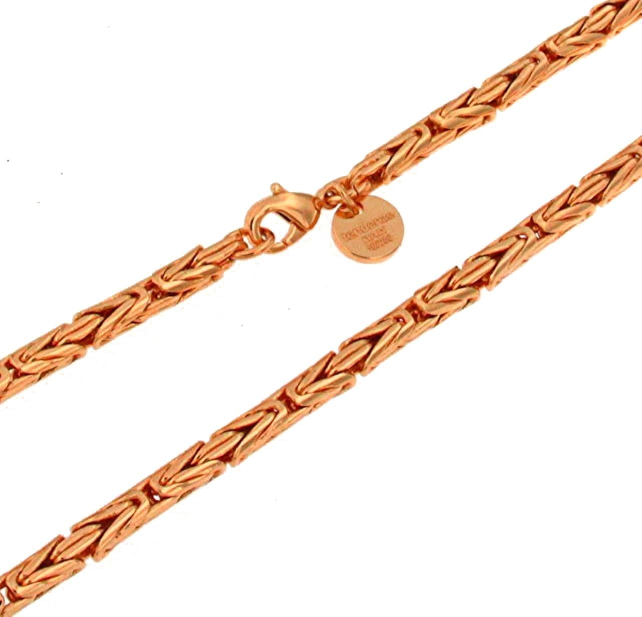 Round Byzantine Chain Necklace 18ct Gold Doublé Width 4 mm/0.157