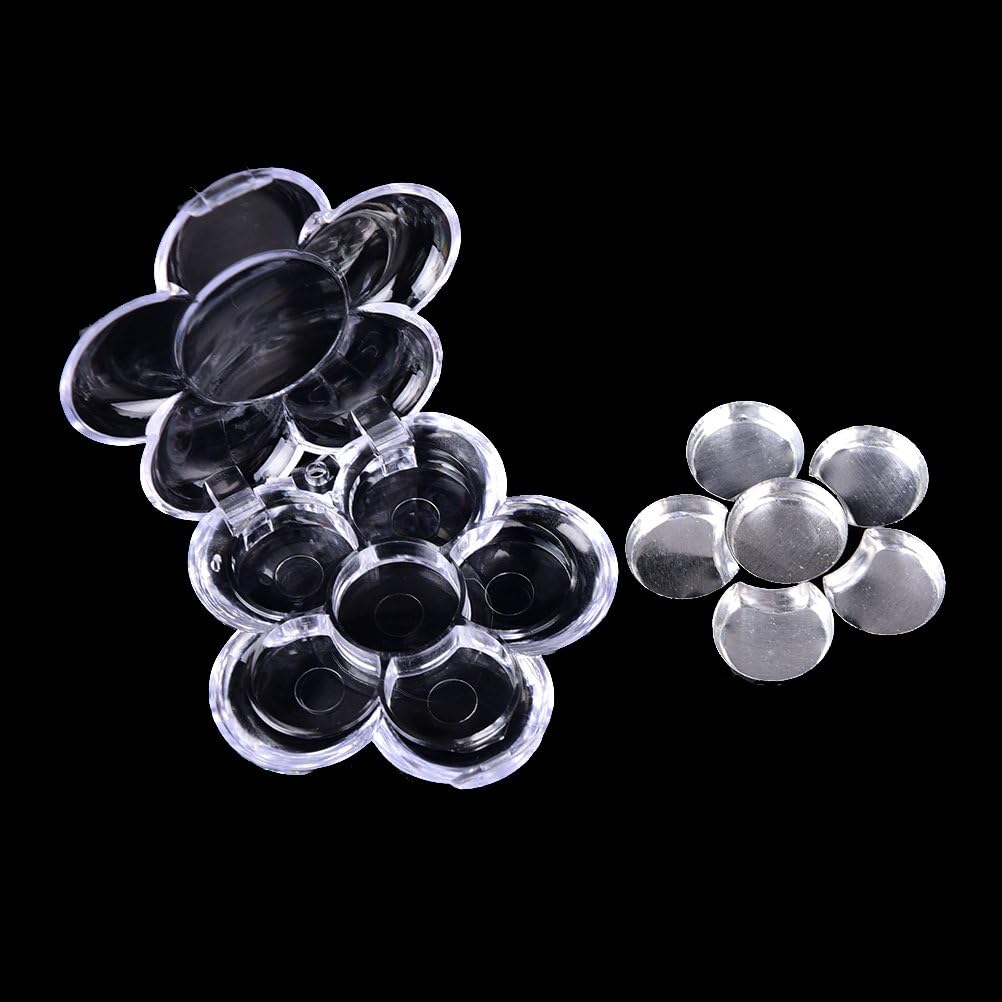 JUNKE 4 Sets Empty Eyeshadow Blush Lipstick Makeup Cosmetic Containers Pigment Pan Box Case with Aluminum Pans Palettes