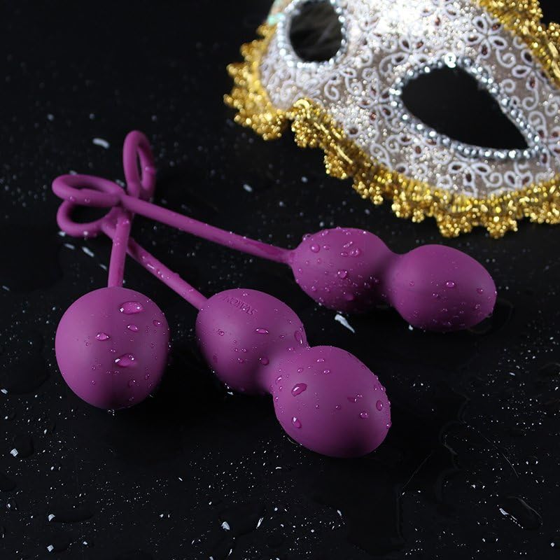 SVAKOM Violet Nova Exercise Kegel Balls, Plum, Purple, 13,5/17,0 - Image 3