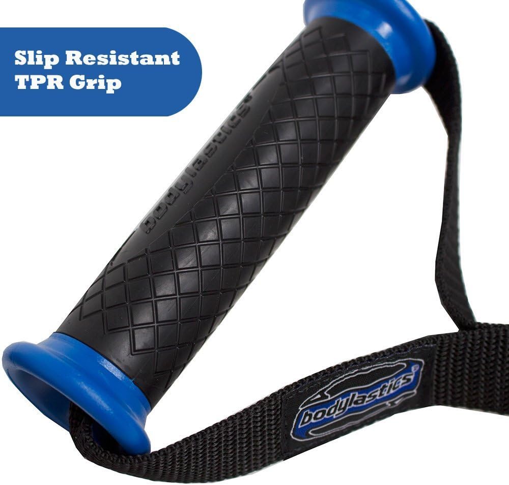 bodylastics Stackable (12 Pcs) MAX Tension Resistance Bands Sets. This Leading Exercise Band System Includes 5 of Our Anti-Snap Exercise Tubes, Heavy Duty Components, and a Travel Bag.: Sports & Outdoors