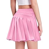 Zaclotre Girls Tennis Skirt with Shorts Pleated Back Kids Golf Skort Workout Running Sports Athletic Skirt with Pockets