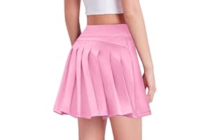 Zaclotre Girls Tennis Skirt with Shorts Pleated Back Kids Golf Skort Workout Running Sports Athletic Skirt with Pockets