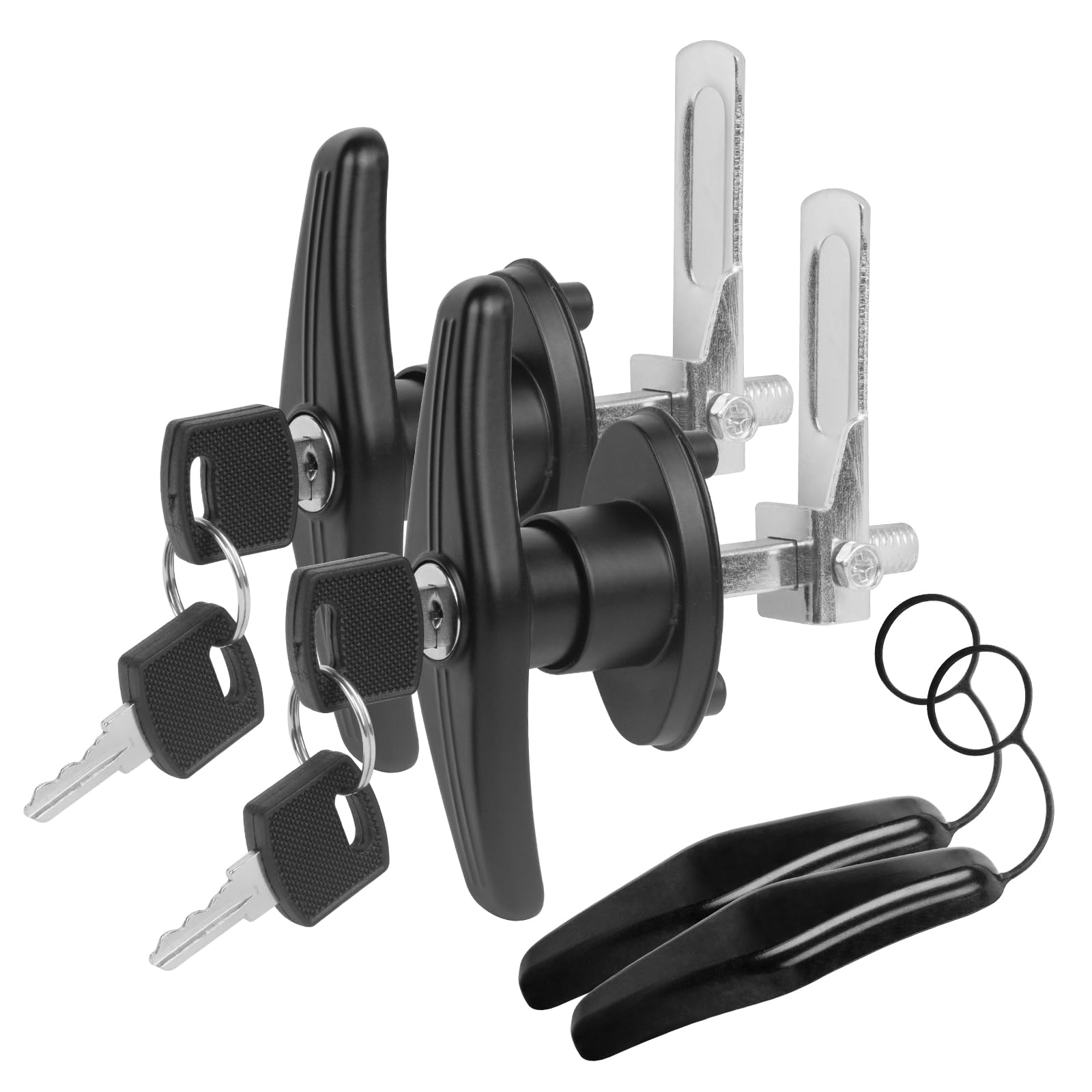 Photo 1 of Truck Topper Fastener Heavy Duty T-Handle Lock for Leer/Snugtop Camper Shell - Universal Replacement Locking Handles with Keys, Secure Truck Cap Clamps & Tailgate Lock Accessories?