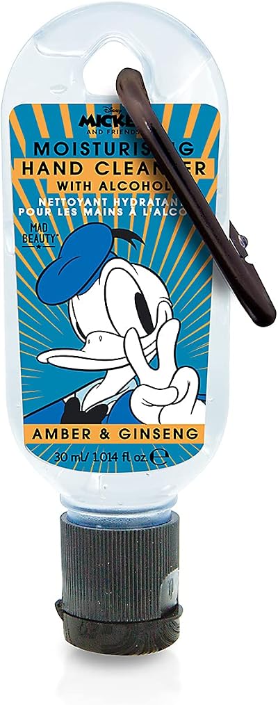 MAD Beauty Disney Donald Duck Clip Hands Sanitizer Gel 62% Alcohol Amber Ginseng