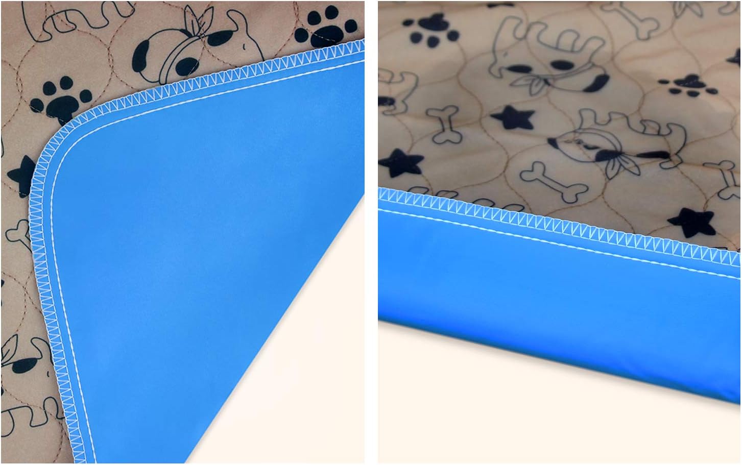 AK KYC 2 Pack Washable Pee Pads for Dogs Puppy Pads Dog Training Pad Waterproof Reusable Fast Absorbent Travel for Dog(35‘’x 31‘’) : Pet Supplies