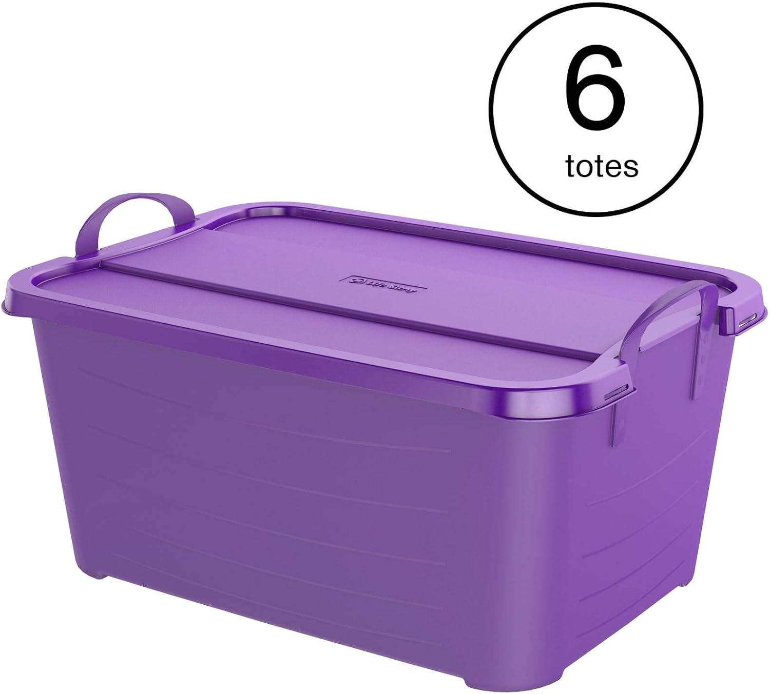 Life Story Purple Stackable Closet Organization Storage Box