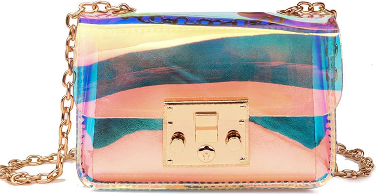 Holographic Bag for Women Iridescent Purse Evening Clutch Cross Body