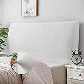 DUJUIKE Bed Headboard Cover for Queen, Stretch Bed Head Board Slipcover Covers, Dustproof Protector Velvet Cover for Upholste