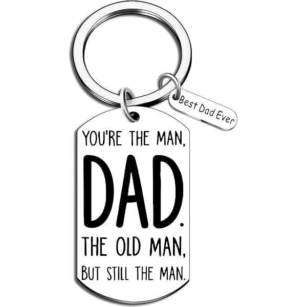 Bonus Dad Keychain Gift – Step Dad Gift From Daughter Or Son For Father’s Day, Birthday, Or Christmas