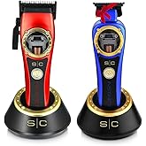 Stylecraft Instinct Professional Vector Motor Cordless Hair Clipper & Trimmer with Intuitive Torque Control Holiday Gift Bundle
