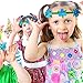 4 Pack Trolls Poppy Flowers Headwrap Headband Non-Woven Fabric Hairband Trolls Party Supplies Cosplay Costumes for Kids