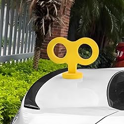 TNAIYH Car Wind Up Key Sticker, 3D Funny Cute