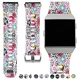Allbingo Fitbit Ionic Accessory Bands, Manly Case Women Cute Strap Rugged Pro G-Shock Like Protective Wristband for Fitbit Ionic Smartwatch