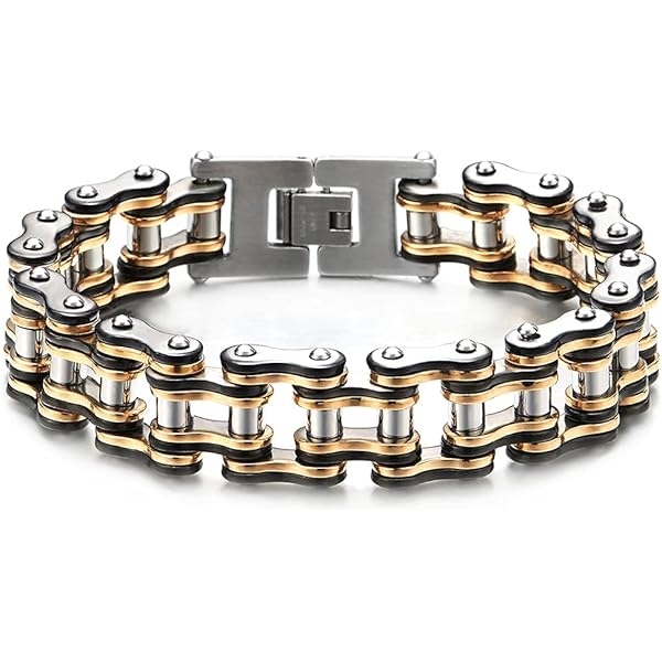 Amazon.com: Qiaonitu 17mm Heavy Men's Stainless Steel Gold