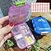 2 Pack Pill case Travel Pill Organizer, Pill Box for Purse Vitamin Fish Oil 10 Compartments Container Medicine Box by M Muchengbao