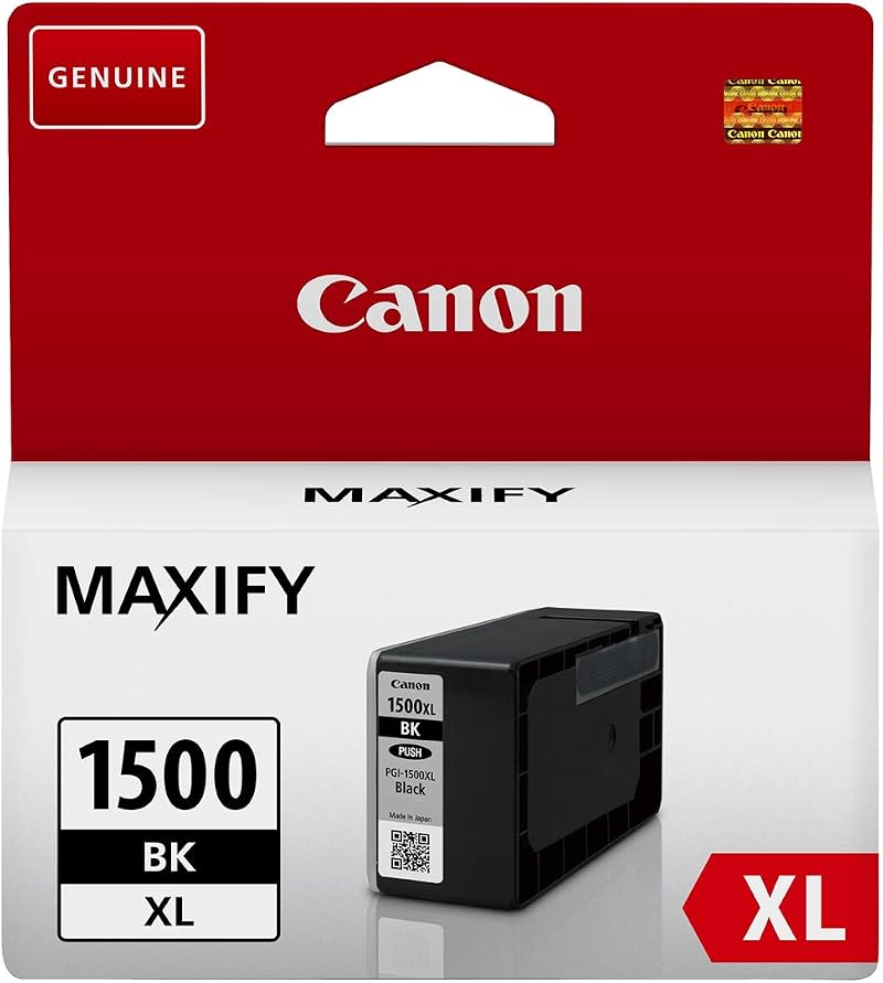 Canon PGI-1500XL Black Ink Cartridge - 35ml, 1200 Pages, MAXIFY MB2350