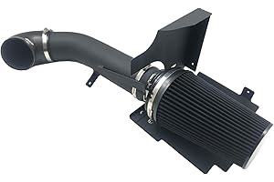OBUYTO 4 Inch Performance Cold Air Intake Filter Kit with Heat Shield for 99-06 GMC/Chevy V8 4.8L 5.3L 6.0L Silverado 1500 2500 3500 (Black & Black)